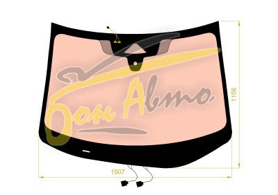 Стекло лобовое NISSAN ARIYA 2020- (ZAA-LHD) полный обогрев, место под 1 камеру с обогревом, место под датчик дождя, молдинг, проекция, 
Бренд: BENSON