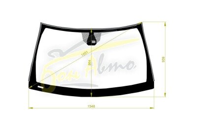 Стекло лобовое JEEP GRAND CHEROKEE 2010-2021 (WK2-LHD) место под датчик дождя 
Бренд: КМК с синей полосой