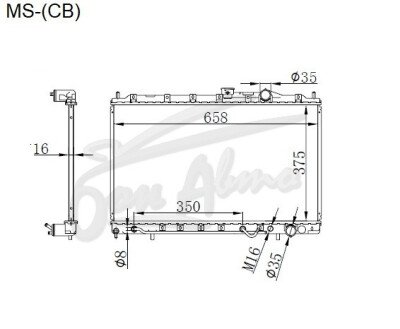 Радиатор MITSUBISHI EMERAUDE 1992-1998 (E57,E77) (4G93,6A11-12) 
Бренд: TONGSHI PL26AT