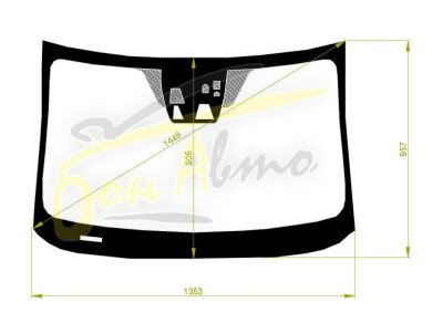 Стекло лобовое MAZDA DEMIO 2014- (DJ-RHD-4d/5d) место под 3 камеры, место под датчик дождя, 
Бренд: BENSON
