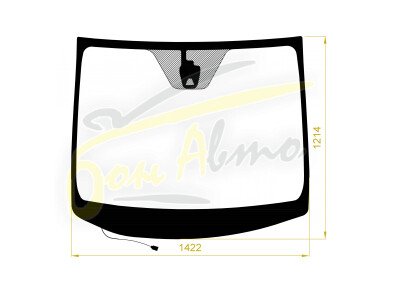 Стекло лобовое HONDA STEPWGN 2015-2022 (RP1-RHD) обогрев щеток, место под 1 камеру, 
Бренд: BENSON с синей полосой