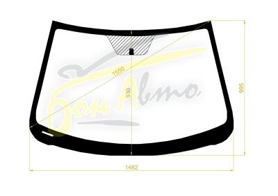 Стекло лобовое DAIHATSU ALTIS 2006-2011 (ACV40) молдинг, фурнитура, 
Бренд: BENSON