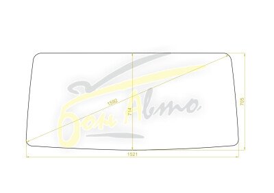 Стекло лобовое NISSAN ATLAS 1991-2007 (F23-1520*718*1594) 
Бренд: BSG с зеленой полосой