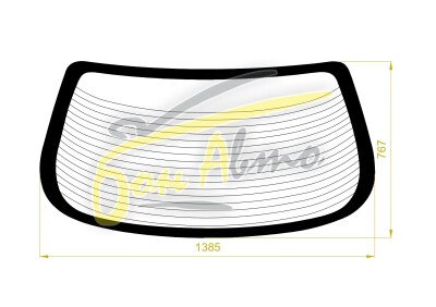 Стекло заднее с обогревом HONDA CITY 2002-2008 (GD6-4d sed) 
Бренд: BSG