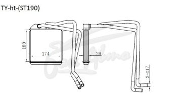 Радиатор отопителя TOYOTA CARINA 1992-1996 (ST190)
Бренд: TONGSHI AL26
