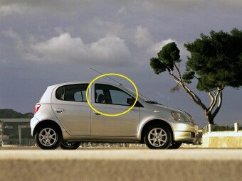 Стекло боковое TOYOTA YARIS 1999-2005 (SCP11-5d) FD/RH фурнитура,
Бренд: BENSON
