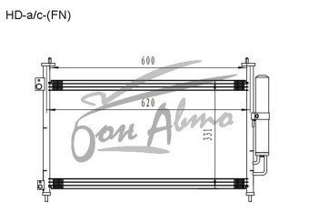 Радиатор кондиционера HONDA CIVIC 2005-2012 (FN)(h/b)
Бренд: TONGSHI AL16
