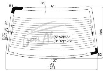 Стекло заднее с обогревом TOYOTA CORSA 1994-1999 (EL50-4d sed)
Бренд: BSG
