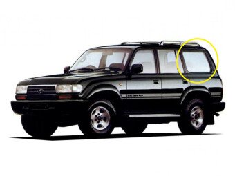 Стекло боковое TOYOTA LAND CRUISER 1990-1997 FJ80 SW/LH молдинг,
Бренд: BSG