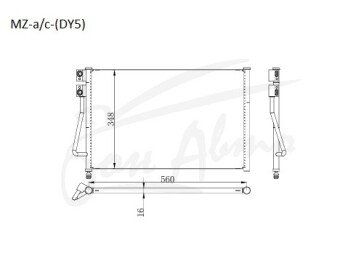 Радиатор кондиционера MAZDA 2 2002-2007 (DY5W) (ZY)
Бренд: TONGSHI AL16