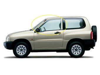 Стекло боковое CHEVROLET TRACKER 1997-2005 (TJ52-3d) FD/LH фурнитура,
Бренд: BENSON
