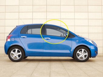 Стекло боковое TOYOTA YARIS 2005-2010 SCP90-5d FD/RH фурнитура,
Бренд: BENSON