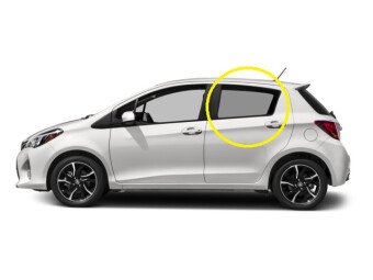 Стекло боковое TOYOTA YARIS 2011-2019 KSP130-5d RD/LH фурнитура,
Бренд: BENSON Тонированное