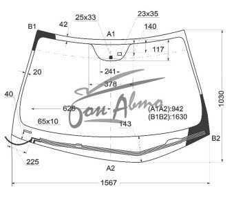 Стекло лобовое HYUNDAI AZERA 2005-2011 (TG-LHD) обогрев щеток, место под датчик дождя,
Бренд: BSG с синей полосой