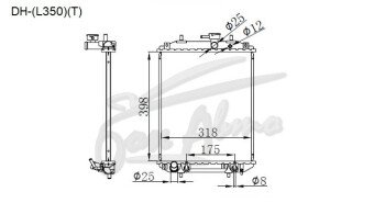 Радиатор DAIHATSU MIRA AVY 2002-2006 (L250S) (EF-T)
Бренд: TONGSHI PL16AT