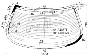 Стекло заднее с обогревом TOYOTA CRESTA 1996-2001 (GX100)
Бренд: ZDG