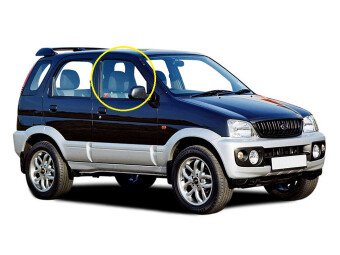 Стекло боковое TOYOTA CAMI 1996-2006 (J100) FD/RH
Бренд: BENSON