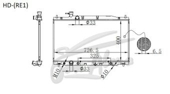 Радиатор HONDA CR-V 2006-2011 (RE1) (R20, K24),
Бренд: TONGSHI PL16AT