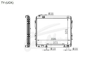 Радиатор TOYOTA TUNDRA 1999-2006 (UCK30) (2UZ)
Бренд: TONGSHI PL32AT