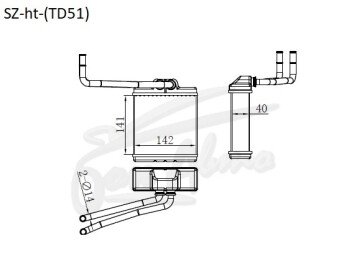Радиатор отопителя MAZDA PROCEED LEVANTE 1995-1997 (TF,TJ51-61)
Бренд: TONGSHI AL40