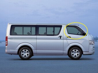 Стекло боковое TOYOTA HIACE 2004-2019 H200 FD/RH
Бренд: ZDG