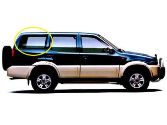Стекло боковое NISSAN MISTRAL 1993-1999 (#R20) 5d SW/RH/X
Бренд: BSG