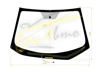 Стекло лобовое KIA PRIDE 2011-2016 (UB-LHD) обогрев щеток
Бренд: BENSON