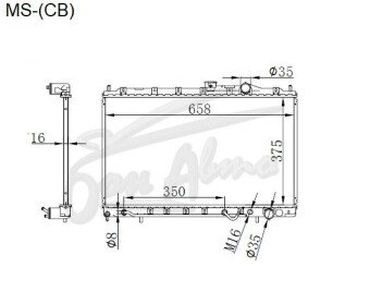 Радиатор MITSUBISHI LANCER LIBERO 1991-2002 (CB1-8,CD3-8) (4G13-15,4G91-92)
Бренд: TONGSHI PL26AT