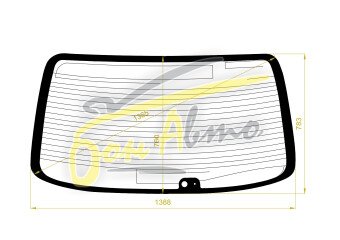 Стекло заднее с обогревом TOYOTA VEROSSA 2001-2004 (GX110) 2 отверстия
Бренд: BENSON